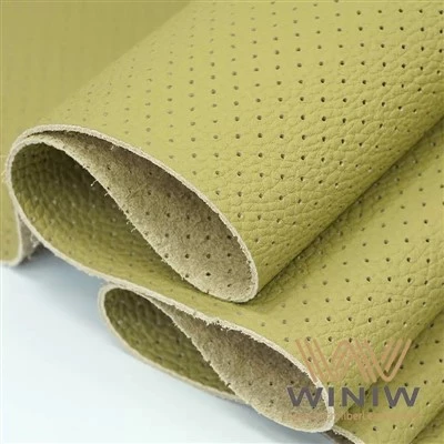 Διάτρητο υφή PVC Synthetic Leather Automotive για καλύμματα καθισμάτων